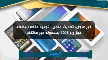 خبر عاجل: تحديث عاجل – تجديد منحة البطالة الجزائر 2025 بسهولة عبر هاتفك!